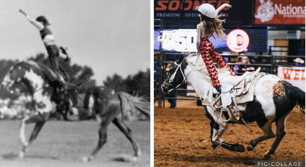 Cousin Malee Harding in 1929 performing in Briggs, TX at age 9
and Liberty at the same age in 2020.